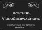 Preview: "Achtung Videoüberwachung...." Alu Hinweisschild